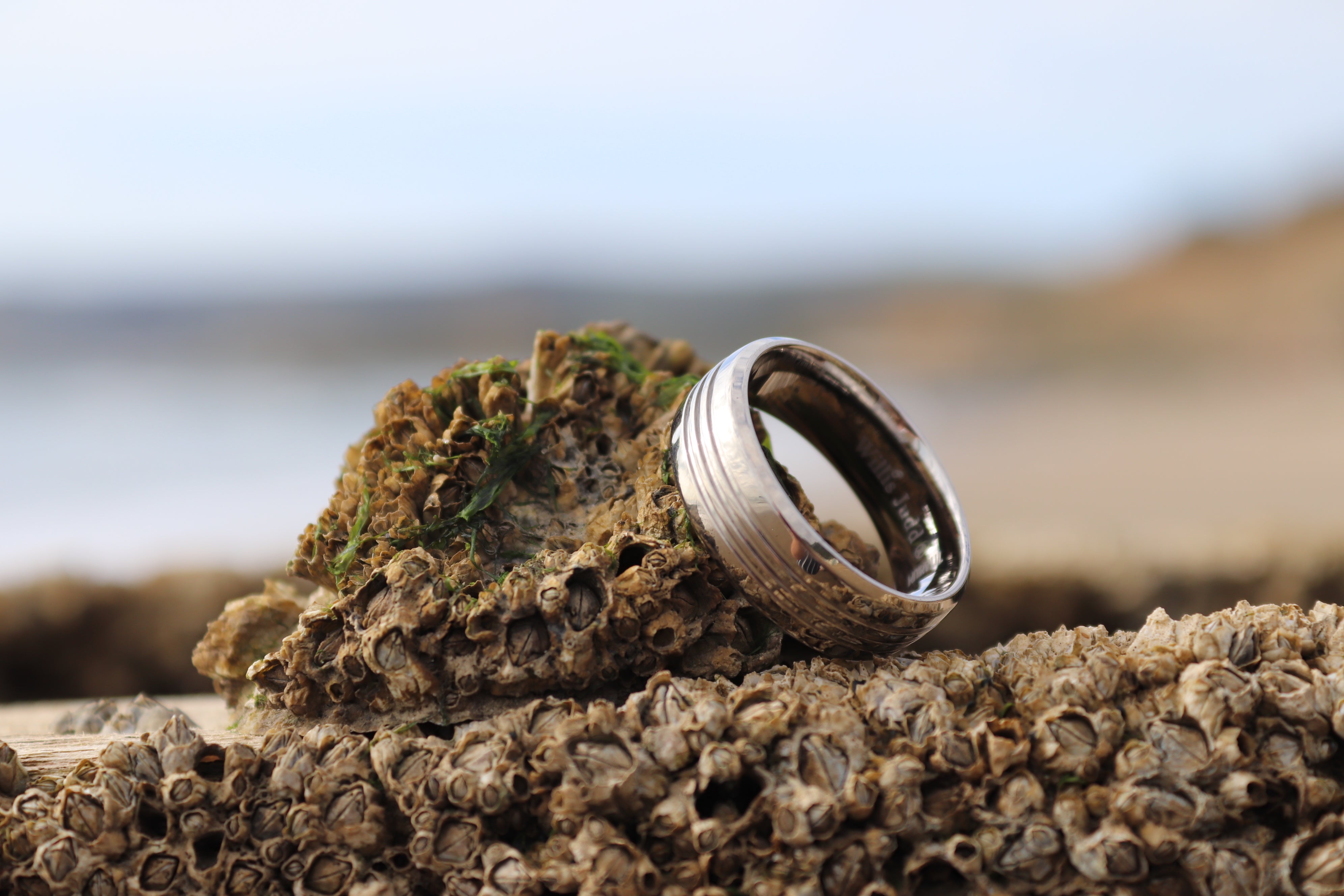 Mens Titanium Band Ring 8mm