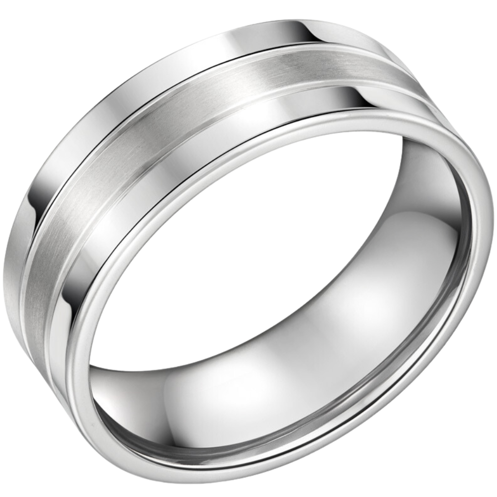 Mens Titanium Ring 8mm