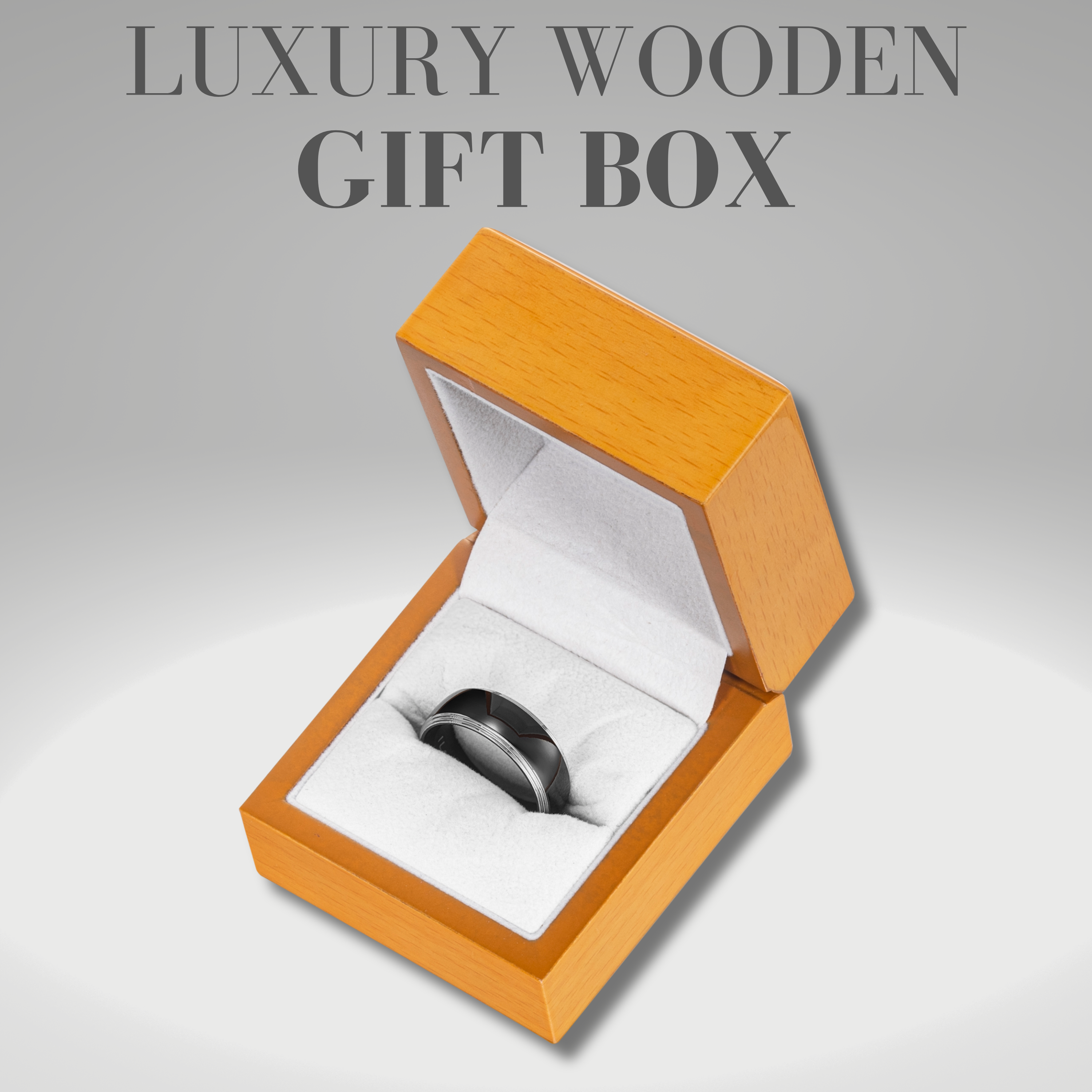I Love You Mens Titanium Ring