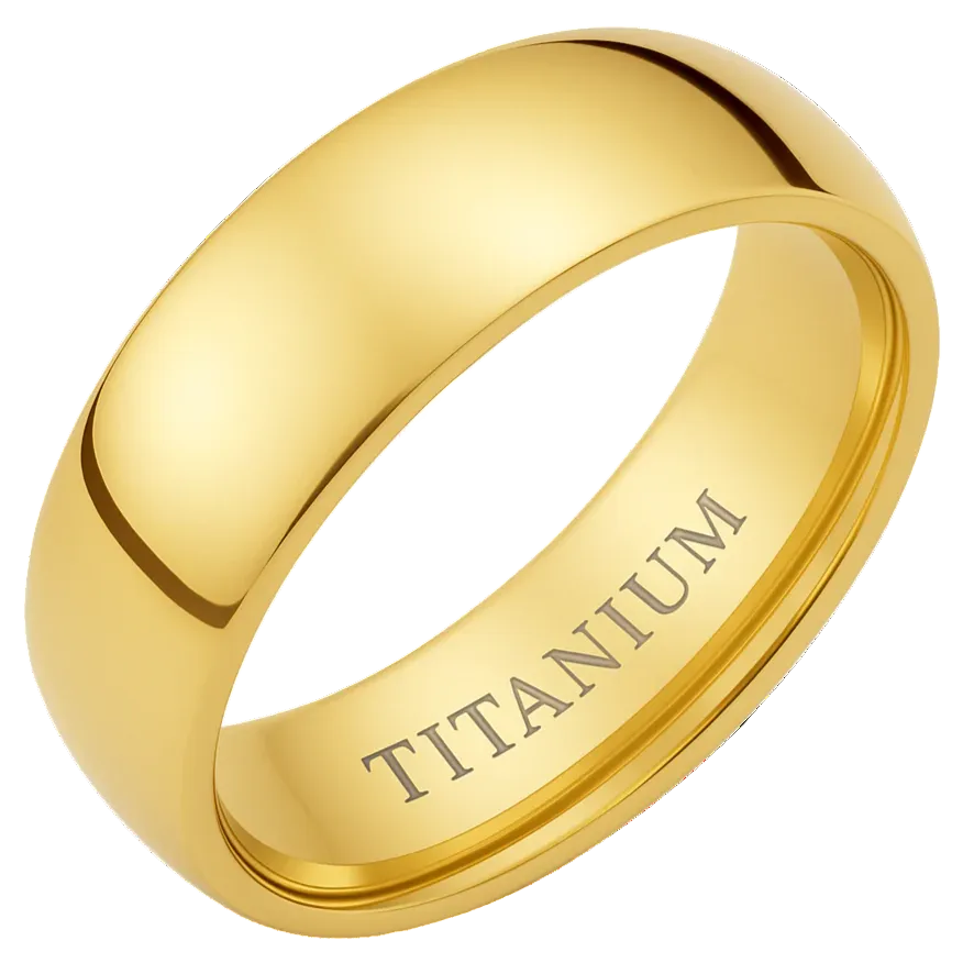 MENS GOLD BAND RING