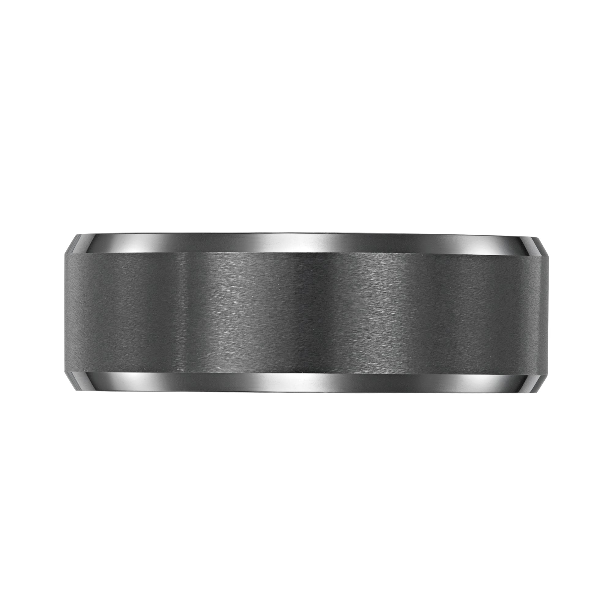 Willis Judd Mens Black Tungsten Ring Engraved I Love You in Wooden Gift Box 8mm Comfort Fit