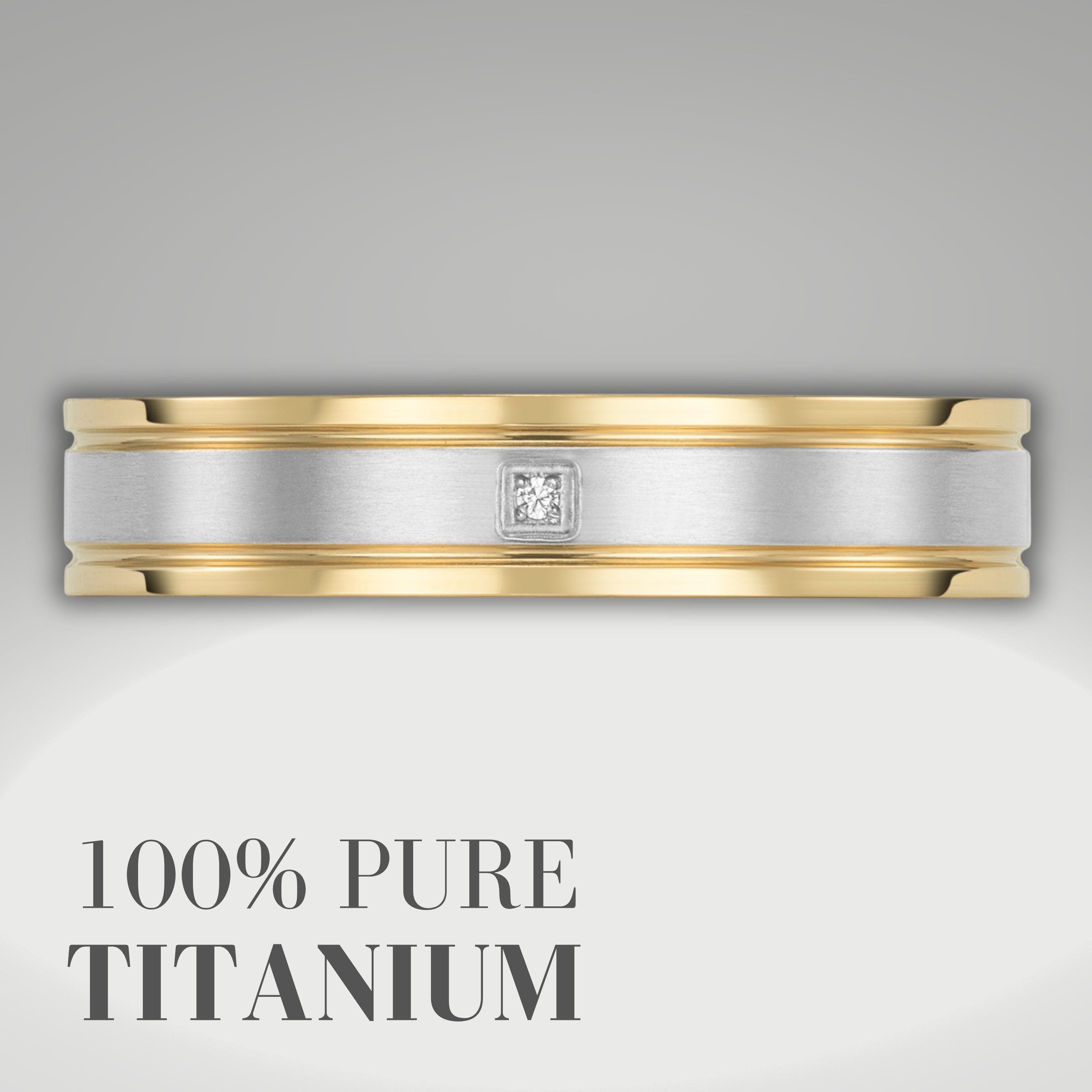 Willis Judd Mens Titanium Ring Engraved I Love You In Wooden Gift Box 5mm Wedding Band Ring for Men Engagement Ring Comfort Fit