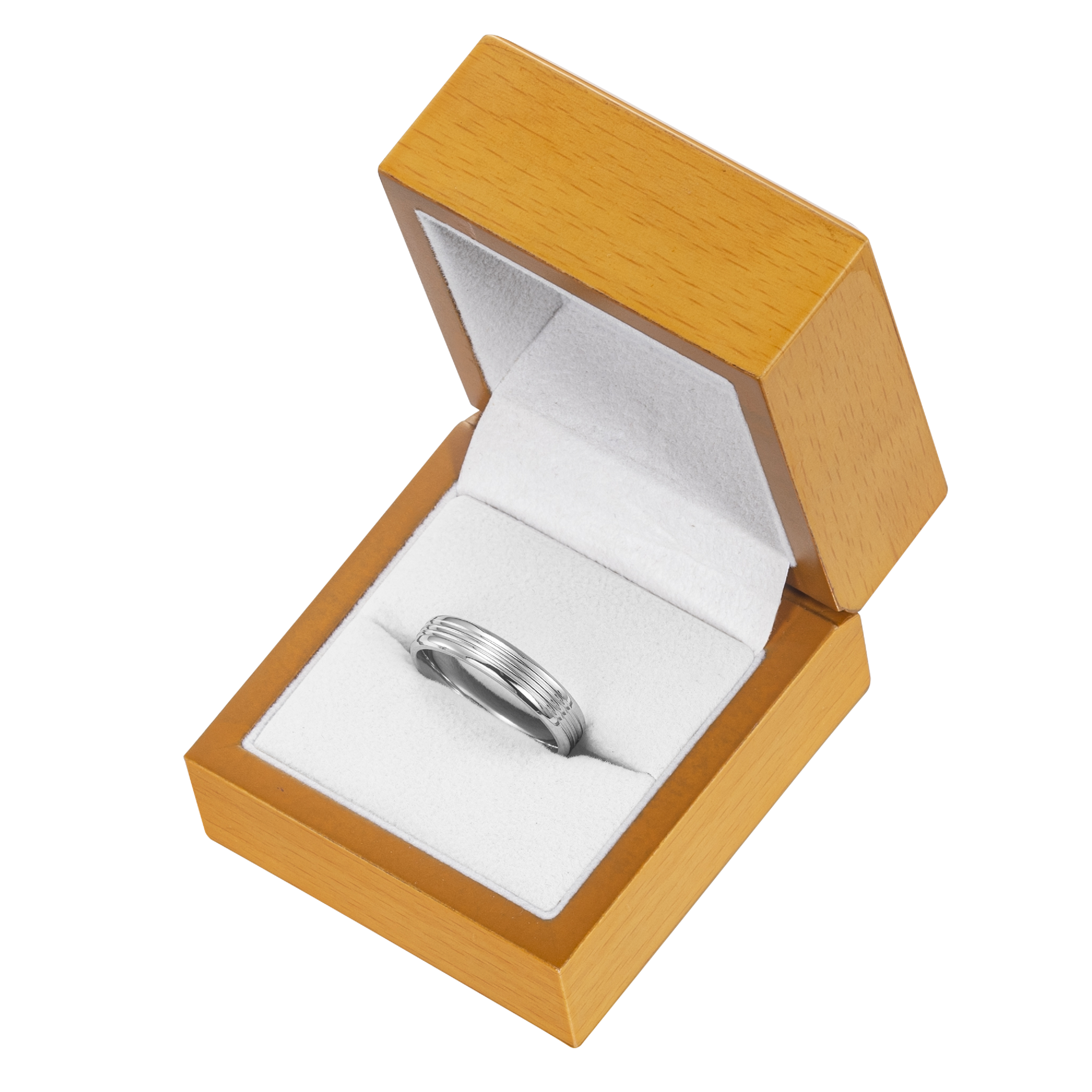 Willis Judd Mens Titanium Ring Engraved I Love You In Gift Box 5mm Wedding Band Ring for Men Engagement Ring Comfort Fit