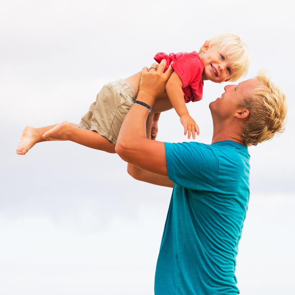 Mens Dad Bracelet Etched Love You Dad by Willis Judd