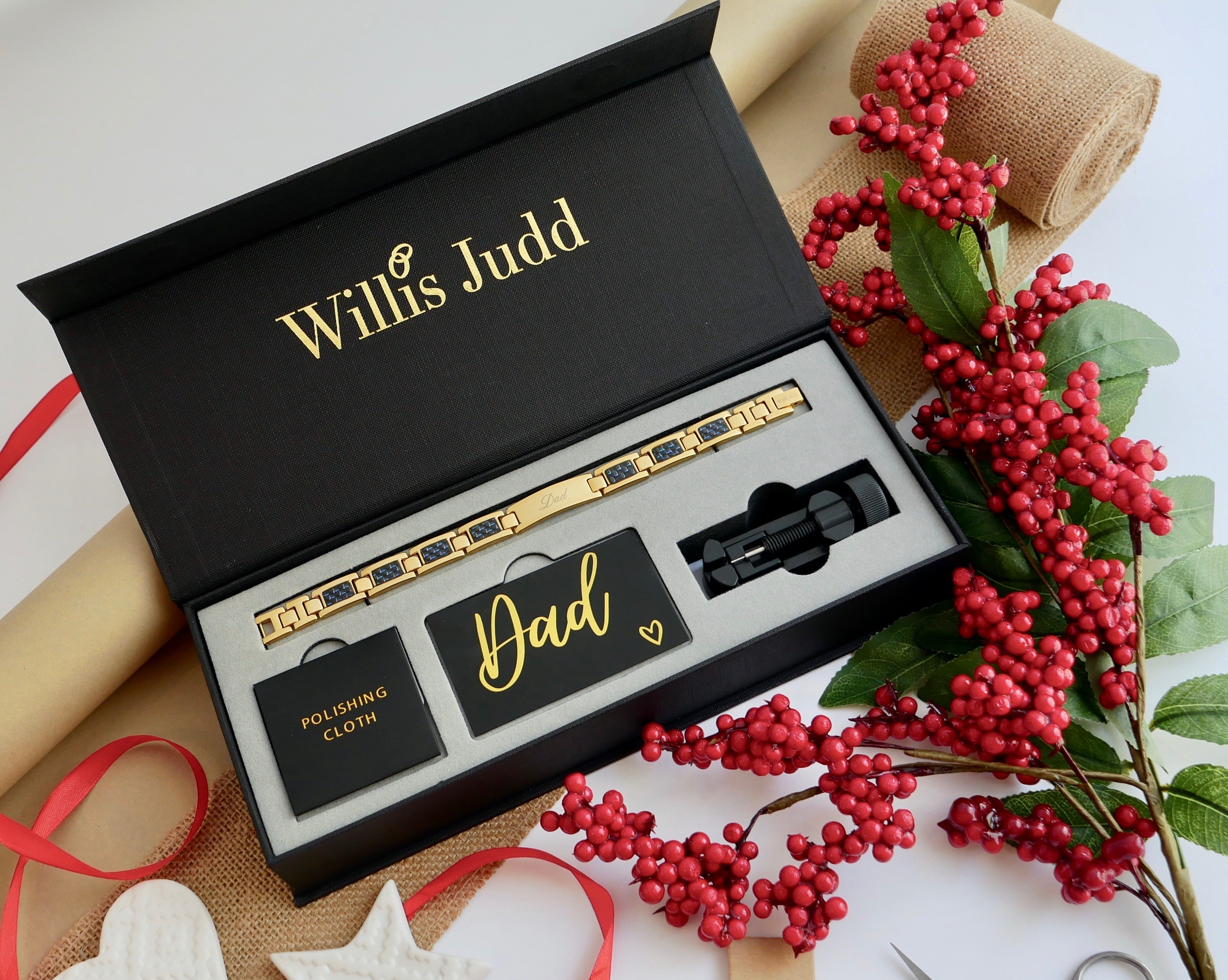 Best Dad Ever Etched Bracelet