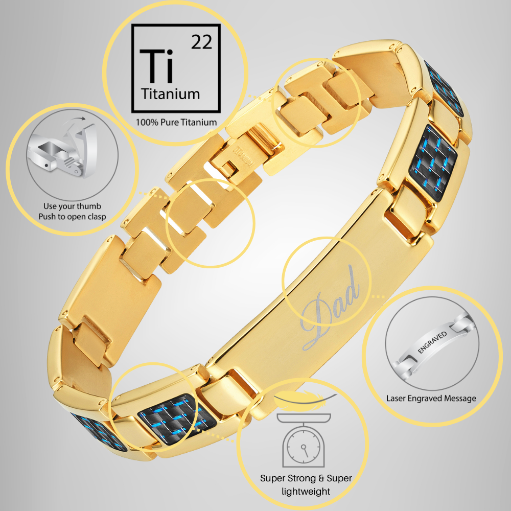 Best Dad Ever Etched Bracelet