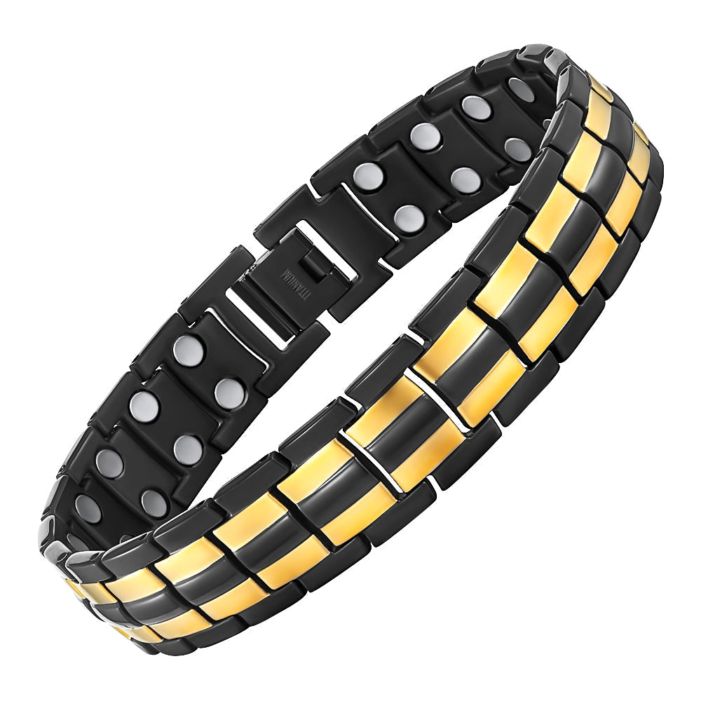 Mens Double Row Magnetic Bracelet Size Adjustable By Willis Judd