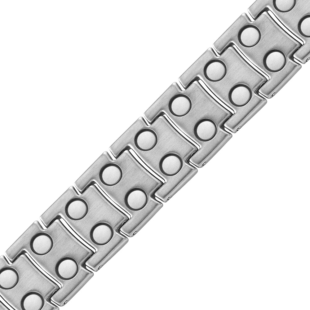 Mens Double Row Magnetic Bracelet Size Adjustable By Willis Judd