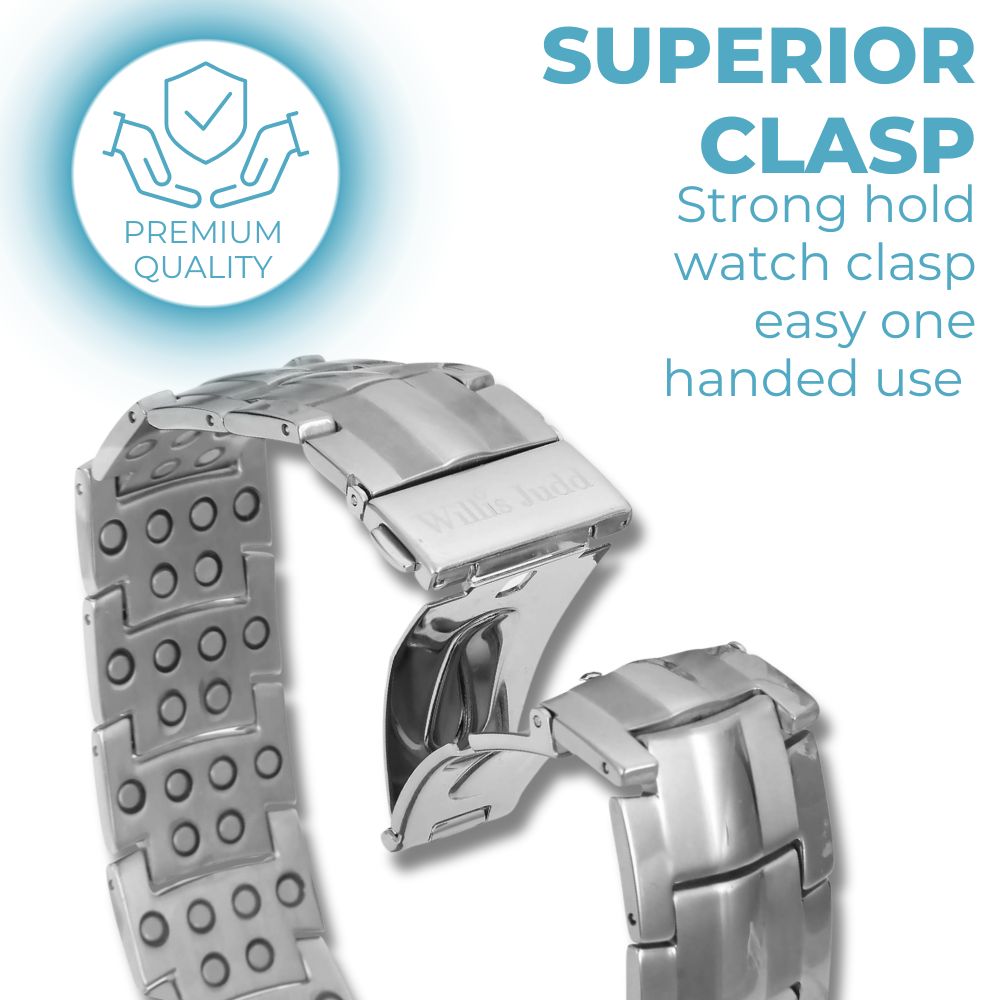 Strongest Magnetic Bracelet For Men - New 2024 Model Silver