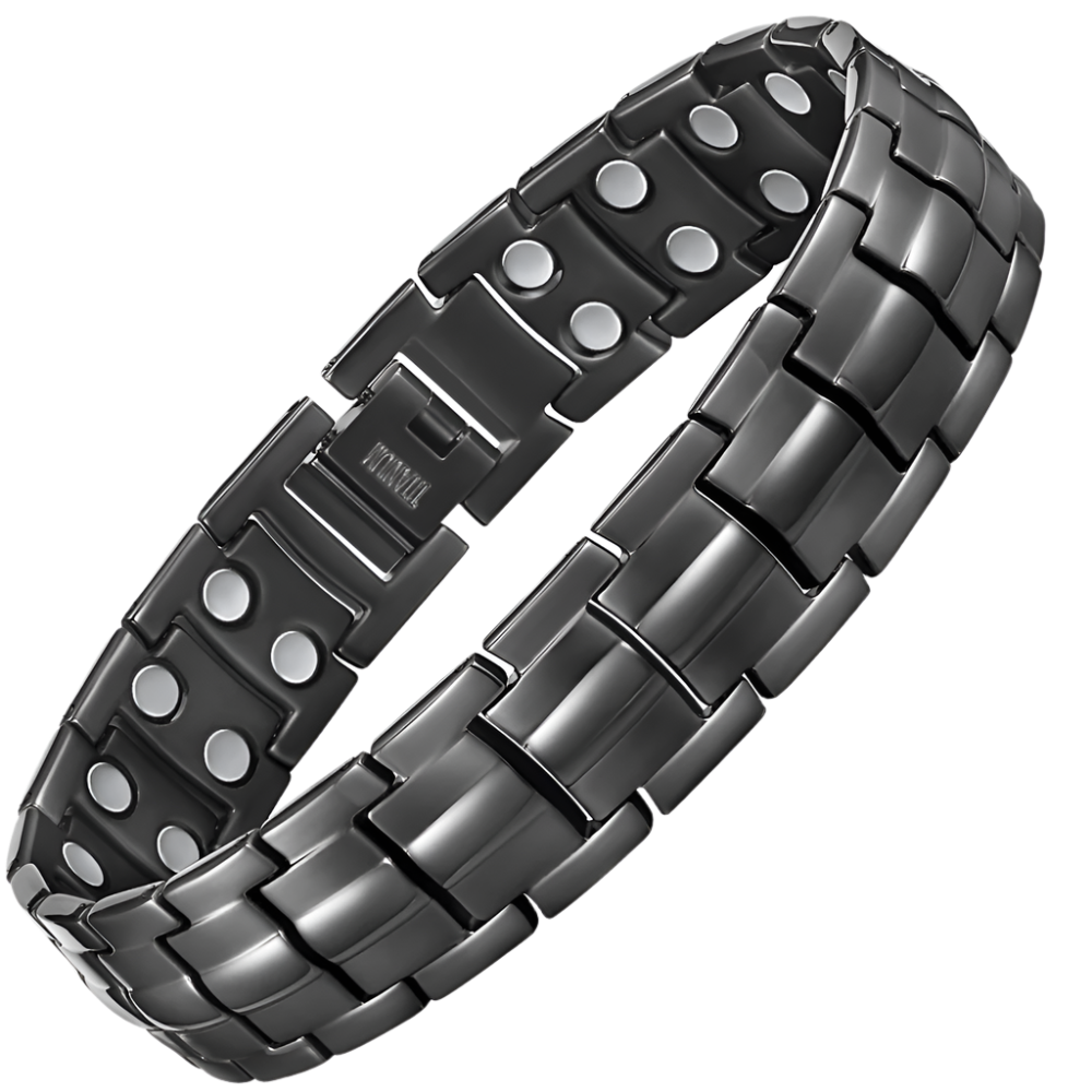 Mens Double Row Magnetic Bracelet Size Adjustable By Willis Judd