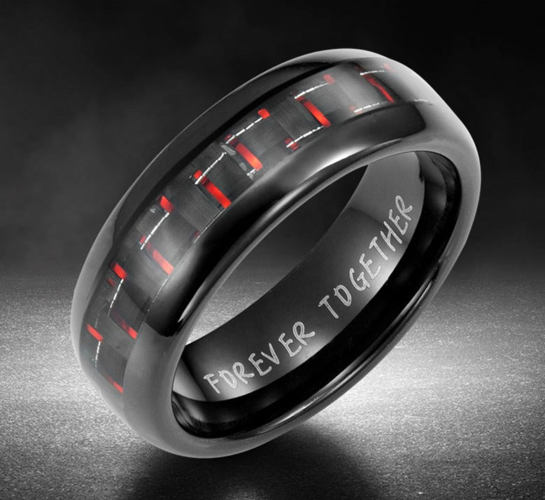 Mens Forever Together Tungsten Ring 7mm