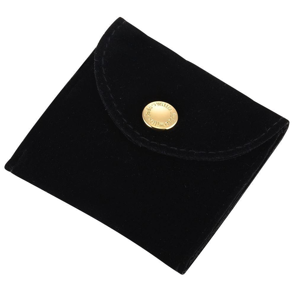 Willis Judd Men's Black Stainless Steel with Colored Carbon fibre Cufflinks with Pouch