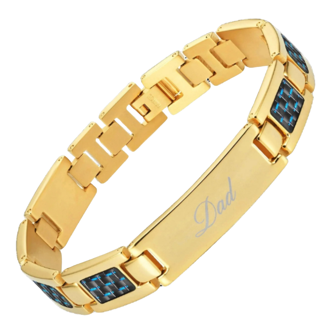 Best Dad Ever Bracelet Gold