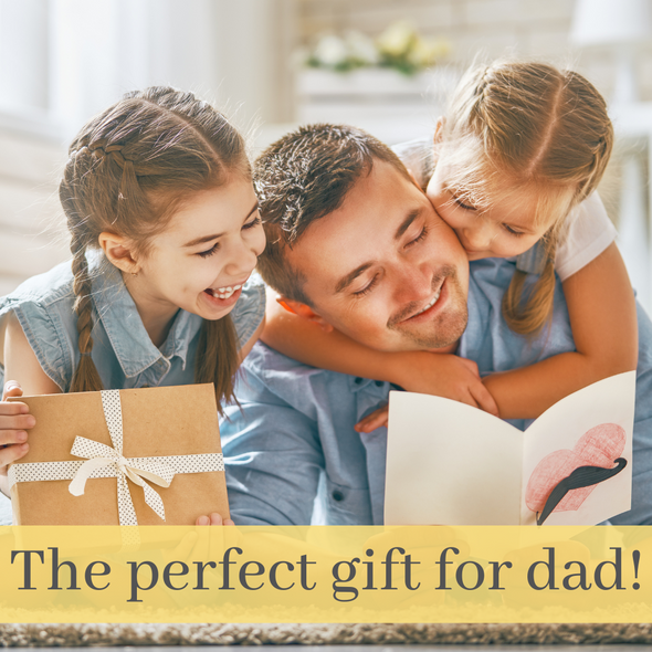 Men's Dad Engraved Ring - Love You Dad, In Gift Pouch
