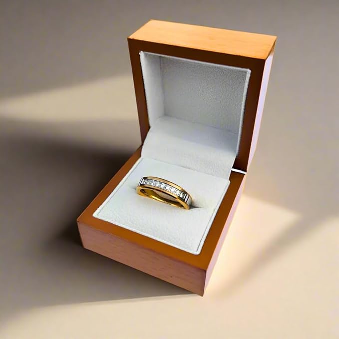 Willis Judd 6mm CZ Tungsten Carbide Ring for Men Engraved I Love You Wedding Band Ring Mens Engagement Ring Groove Promise Ring Comfort