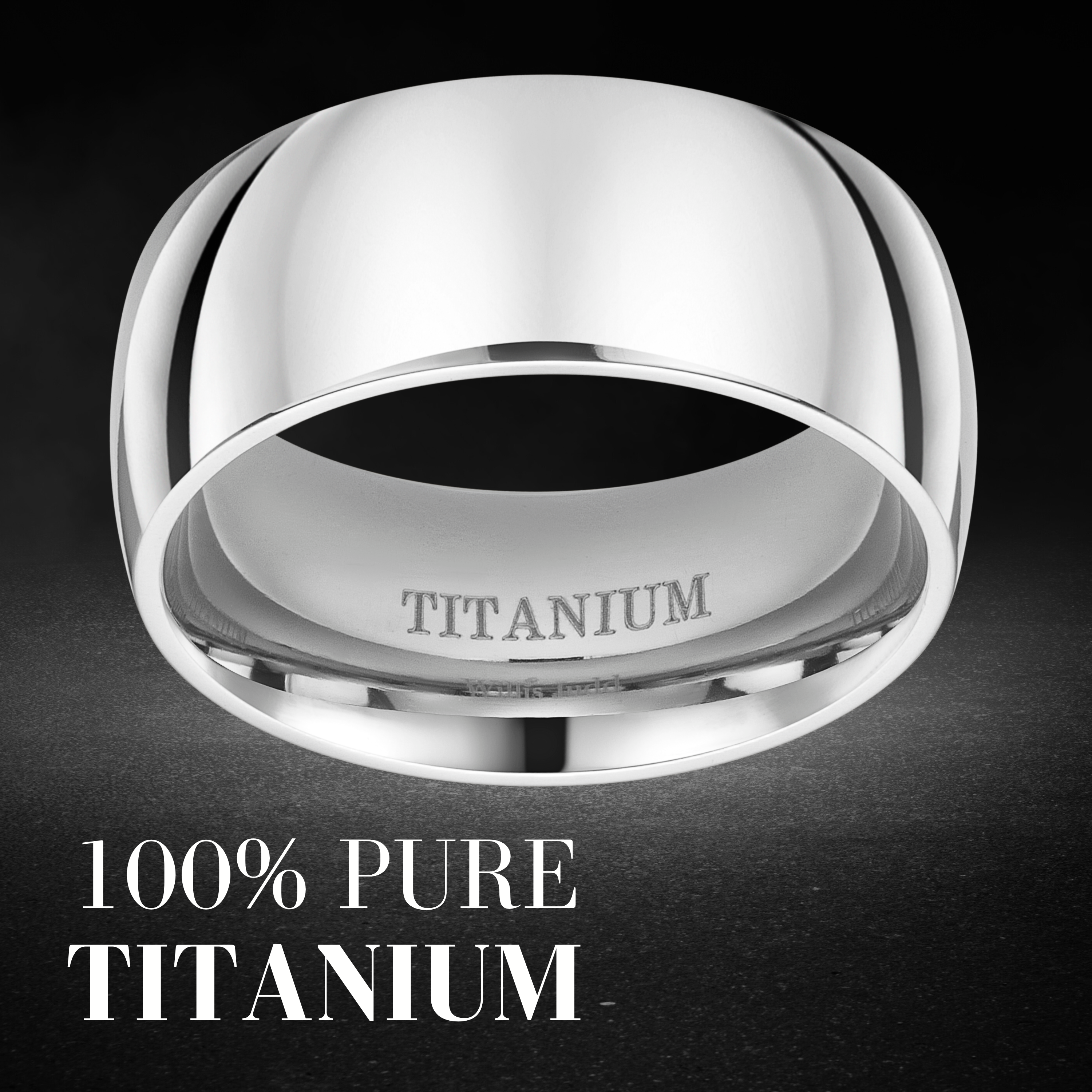 Mens Titanium Ring 8mm