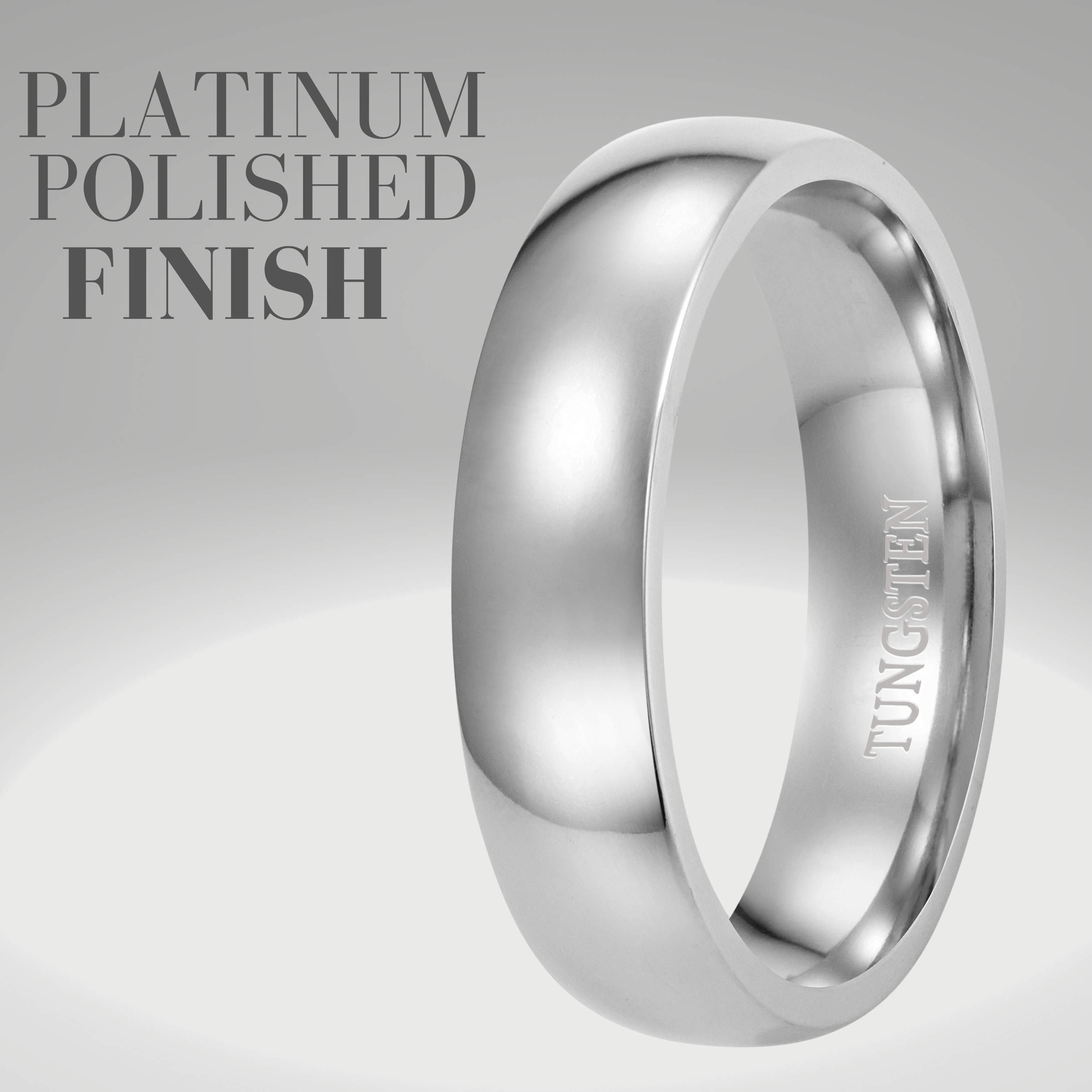 Men's classic 6mm Tungsten Ring