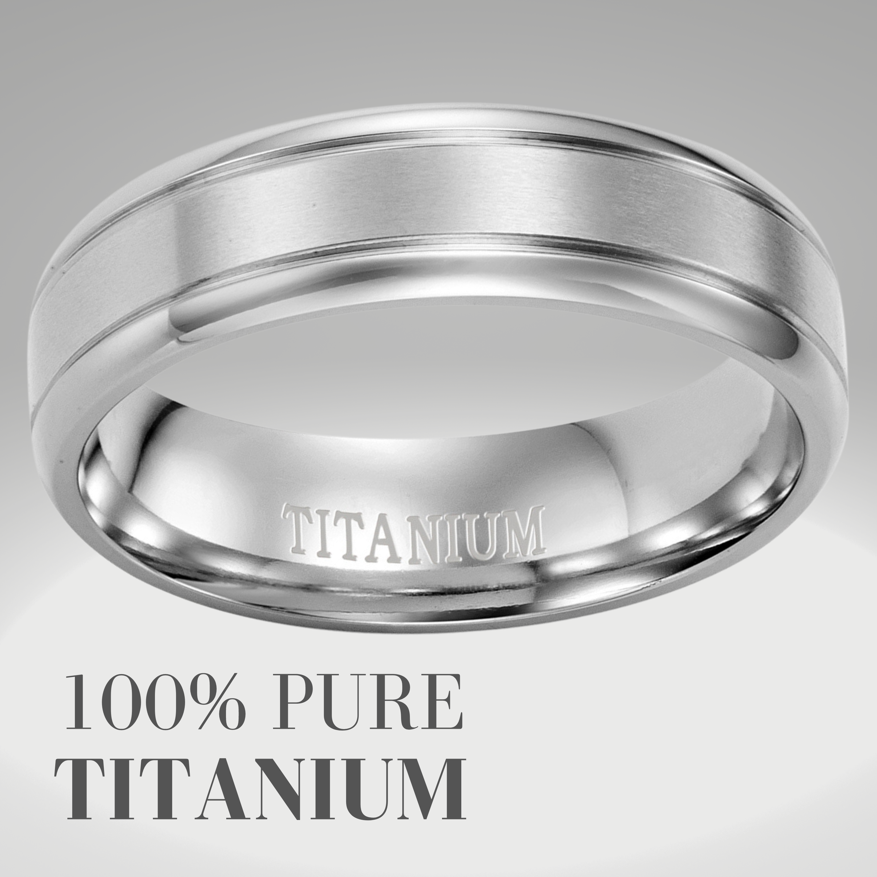 Two tone titanium 2025 men's wedding bands