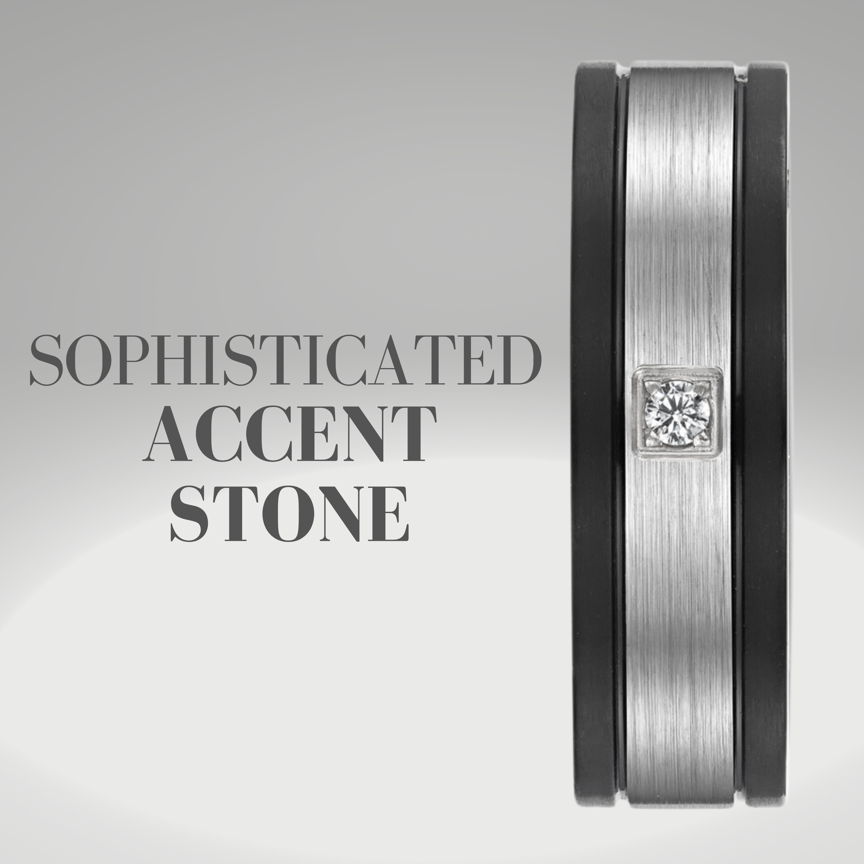 Mens Titanium Band Ring Etched I Love You