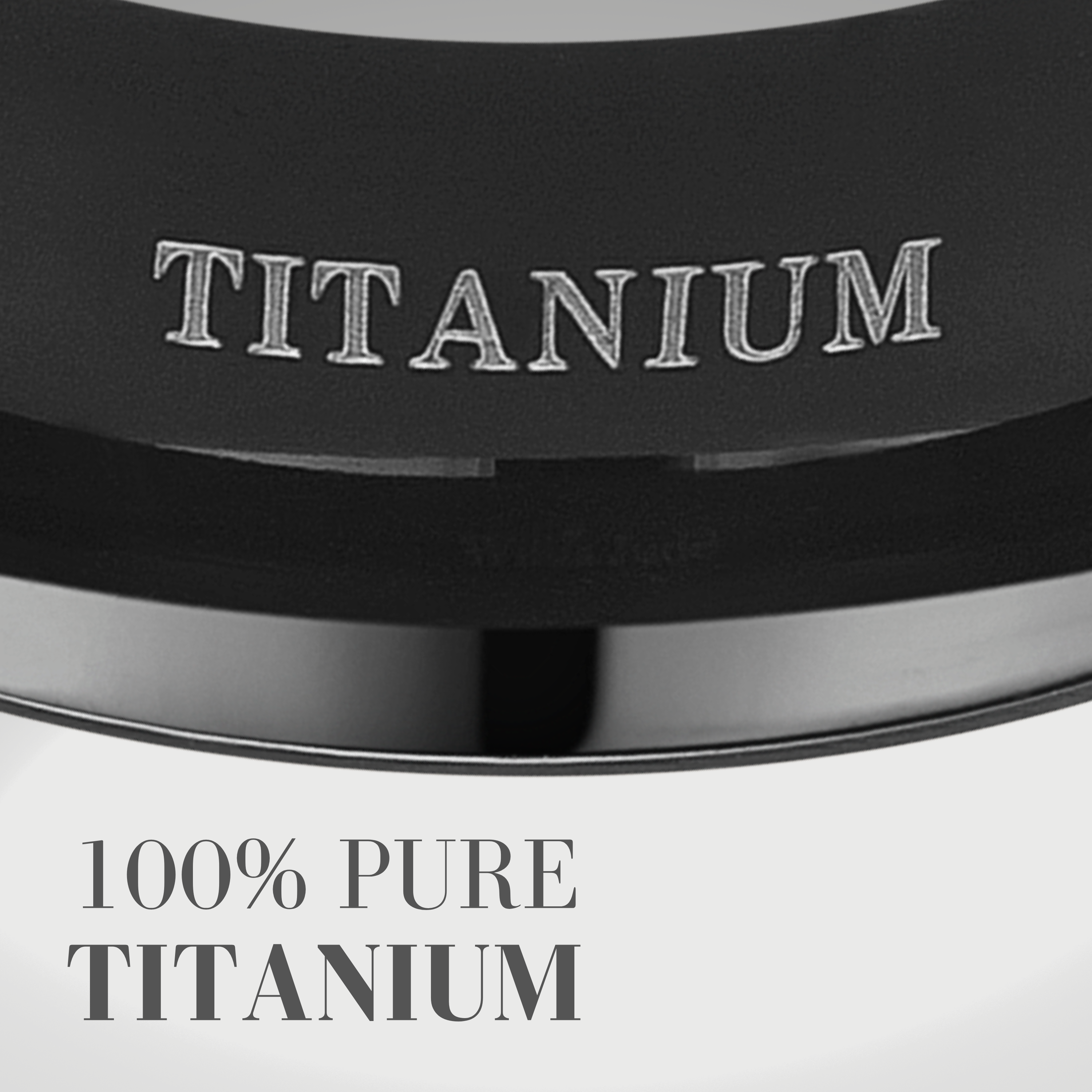 I Love You Mens Titanium Ring
