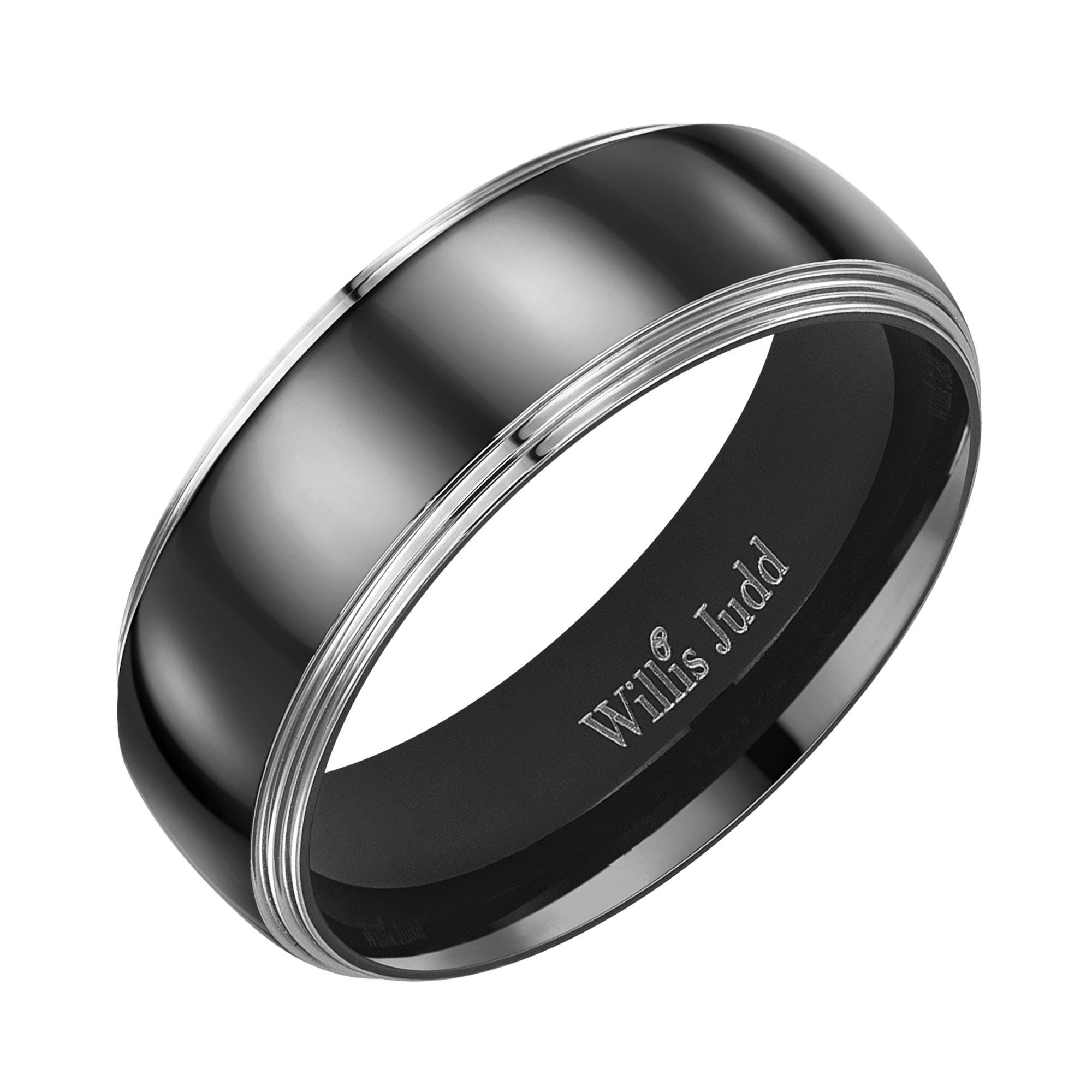 I Love You Mens Titanium Ring