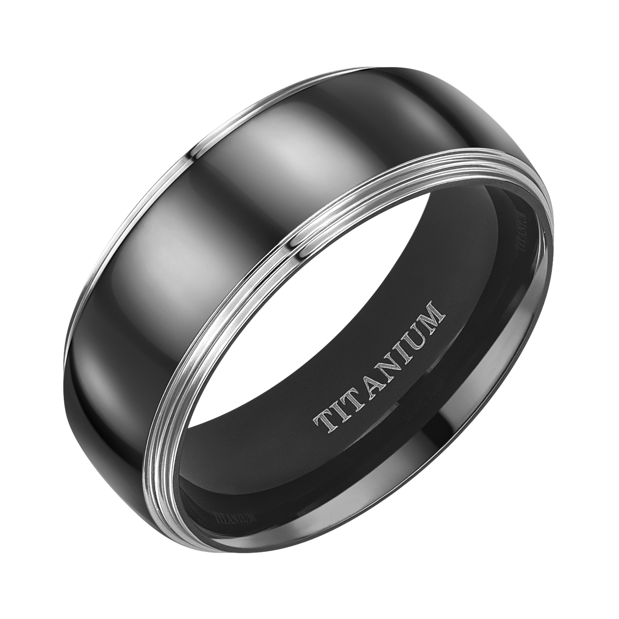 I Love You Mens Titanium Ring