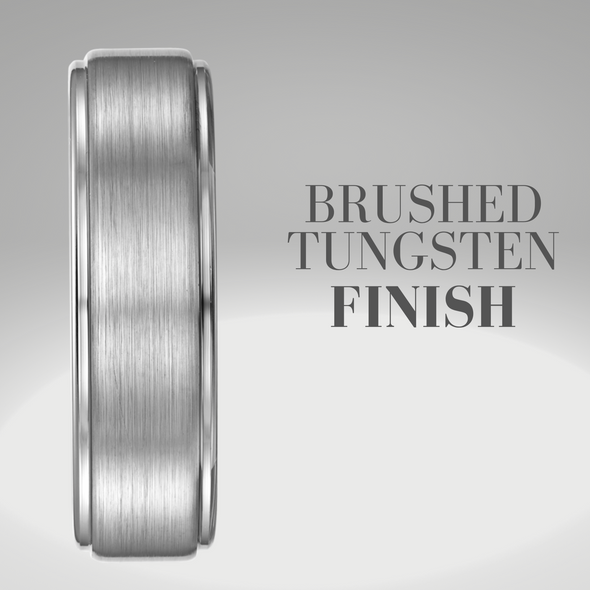 Men’s Tungsten Engraved Ring - I Love You 7mm