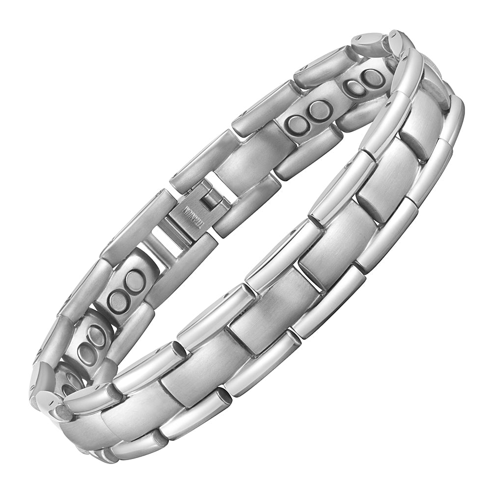 Mens Double Row Magnetic Bracelet Size Adjustable By Willis Judd