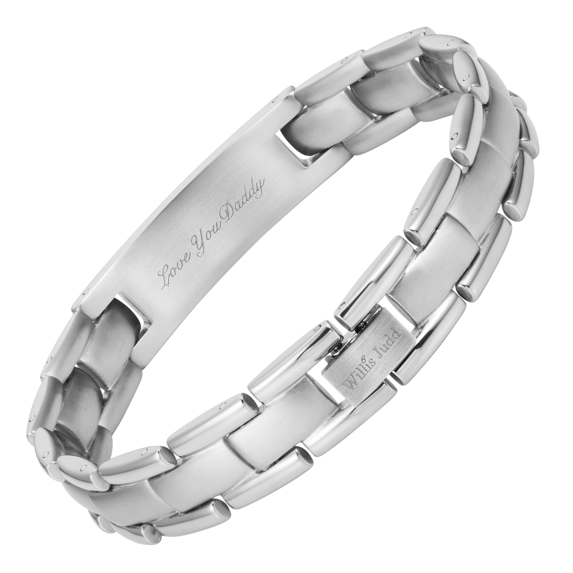 Men's Etched Bracelet - Love You Grandad