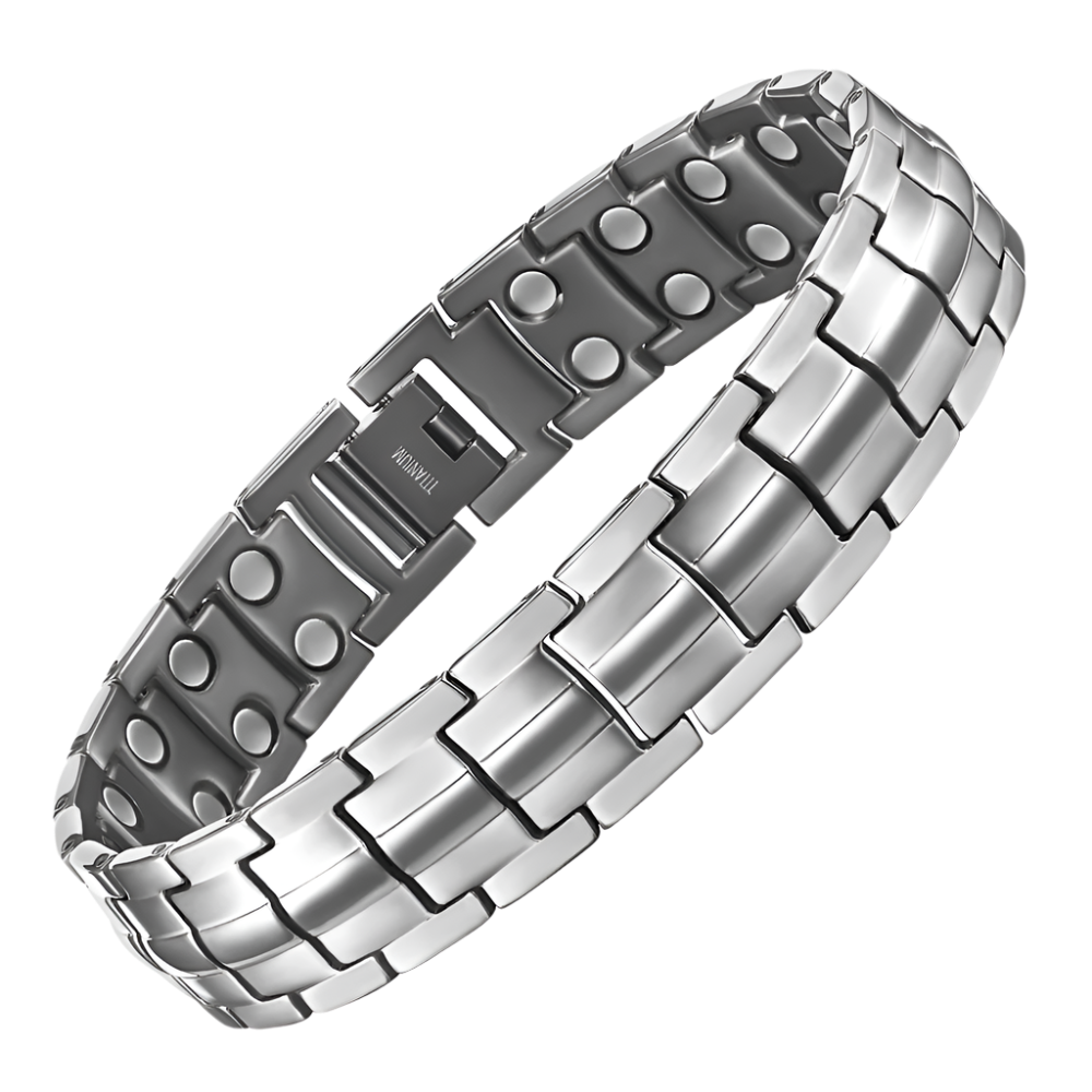 Mens Double Row Magnetic Bracelet Size Adjustable By Willis Judd