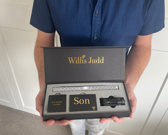 To My Son From mum Dad Son Bracelet Silver Titanium