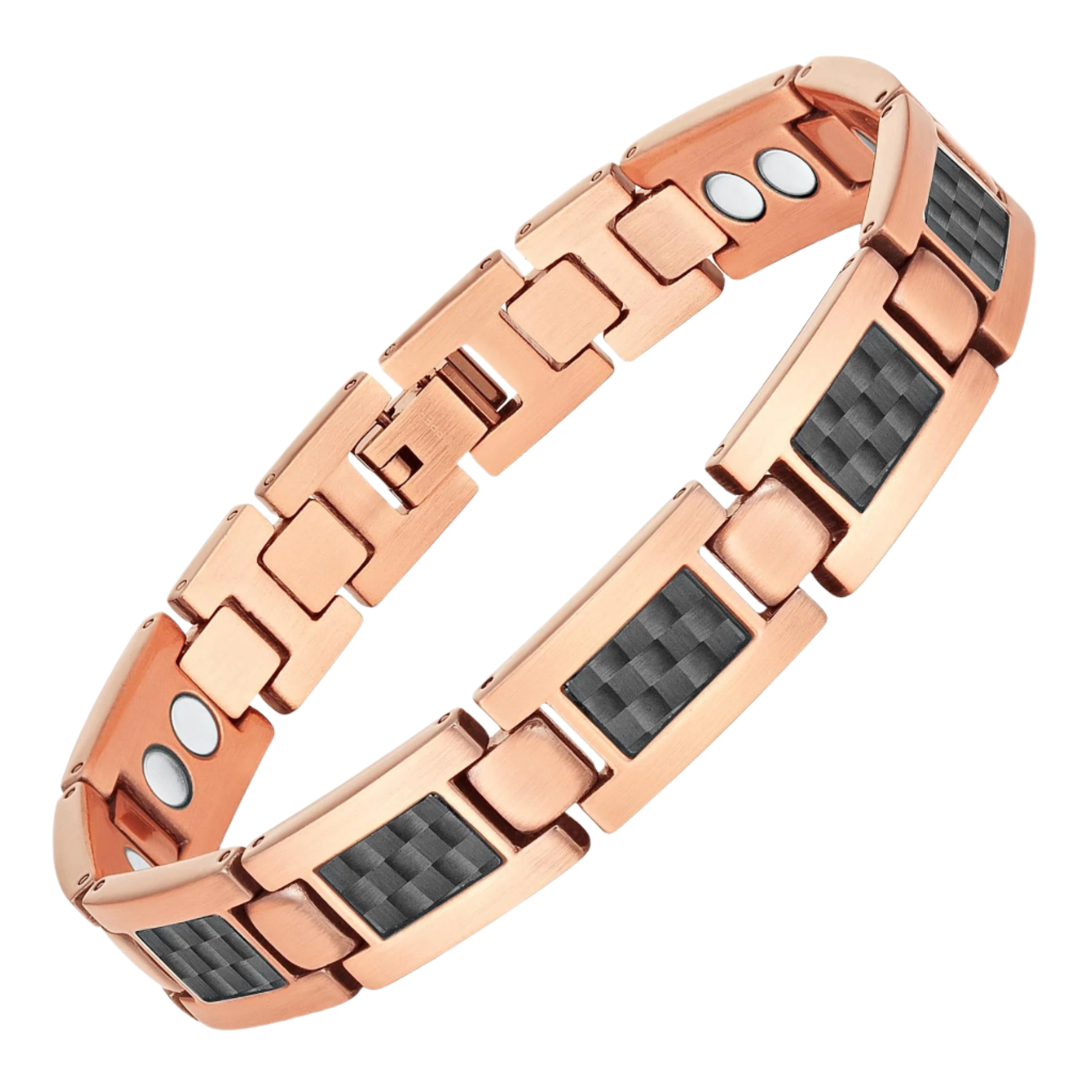 Mens Copper Magnetic Bracelet Double Row By Willis Judd