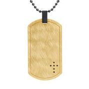 Mens Stainless Steel Black Carbon Fiber Pendant Necklace