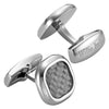 Willis Judd Men’s Stainless Steel with Colored Carbon FIber Cufflinks with Pouch