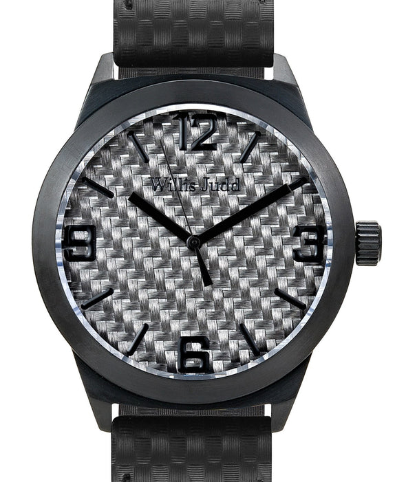 Black PVD Watch with Graphite Carbon Fiber Watch