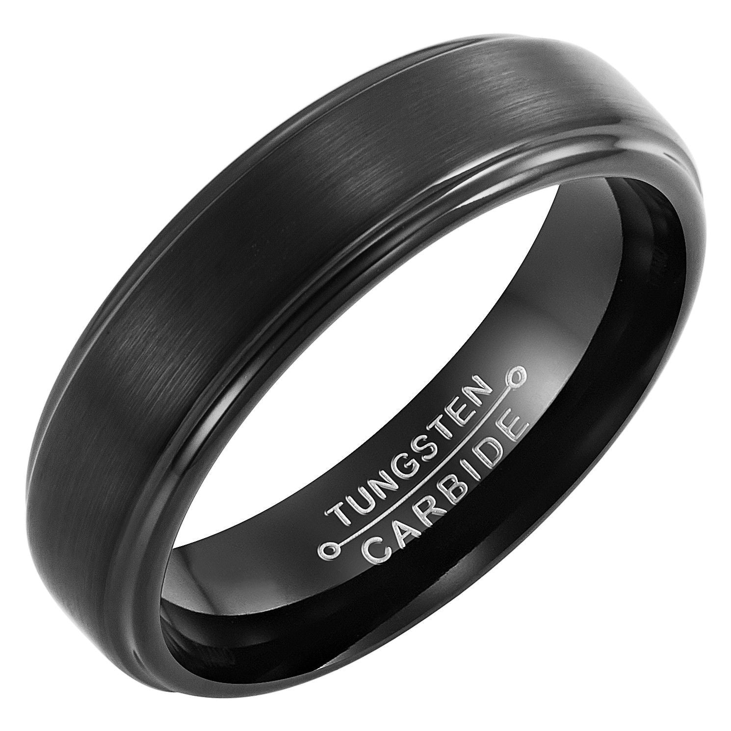 Mens tungsten rings engraved clearance