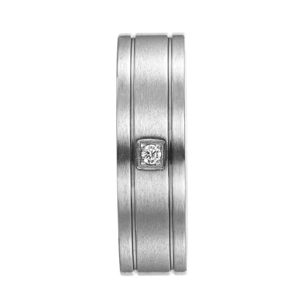 Mens Forever Together  Ring Titanium  7mm