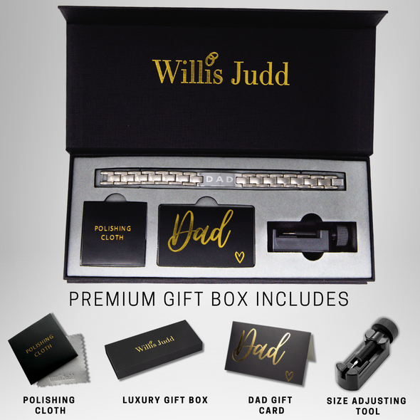Men's Dad Engraved Bracelet - Love You Dad