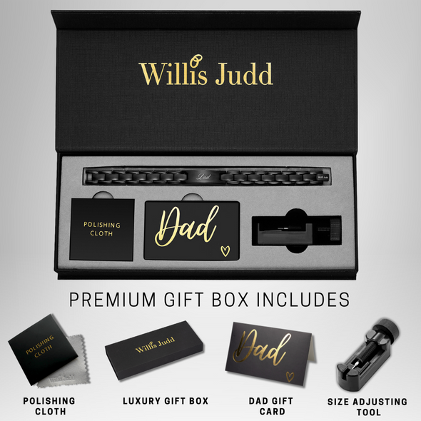 Best Dad Ever Bracelet Black Titanium