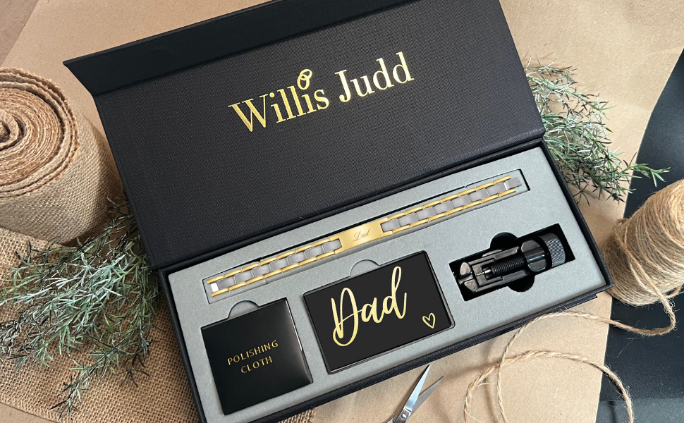 Best Dad Ever Mens Bracelet Two Tone