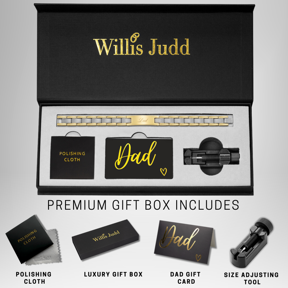 Best Dad Ever Mens Bracelet Two Tone
