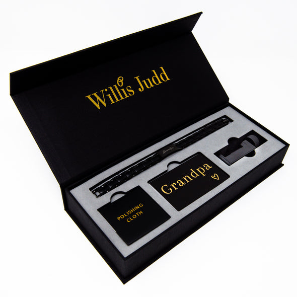 Grandpa Bracelet Engraved Love You Grandpa by Willis Judd