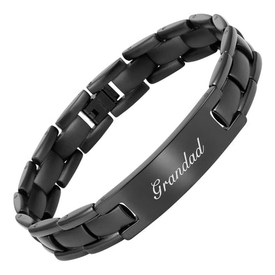 Grandad Bracelet Engraved Love You Grandad by Willis Judd