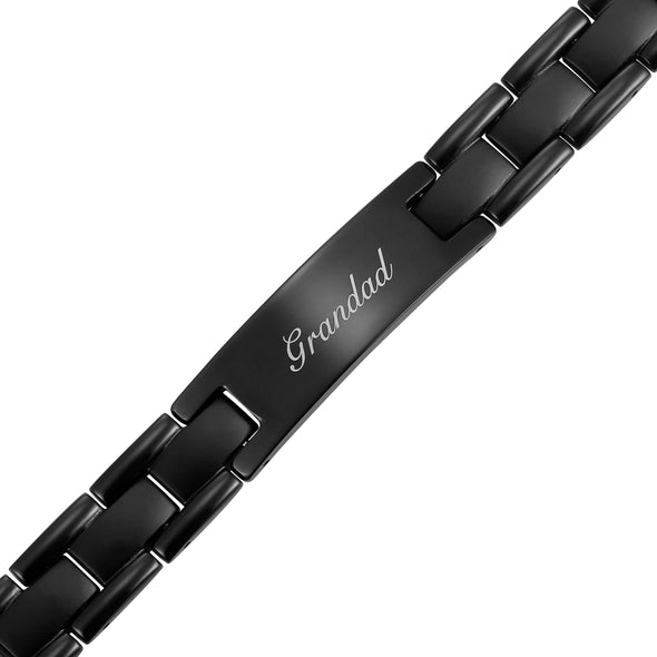 Grandad Bracelet Engraved Love You Grandad by Willis Judd