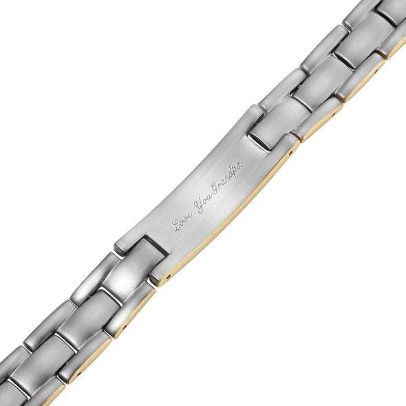 Grandpa Bracelet Engraved Love You Grandpa by Willis Judd