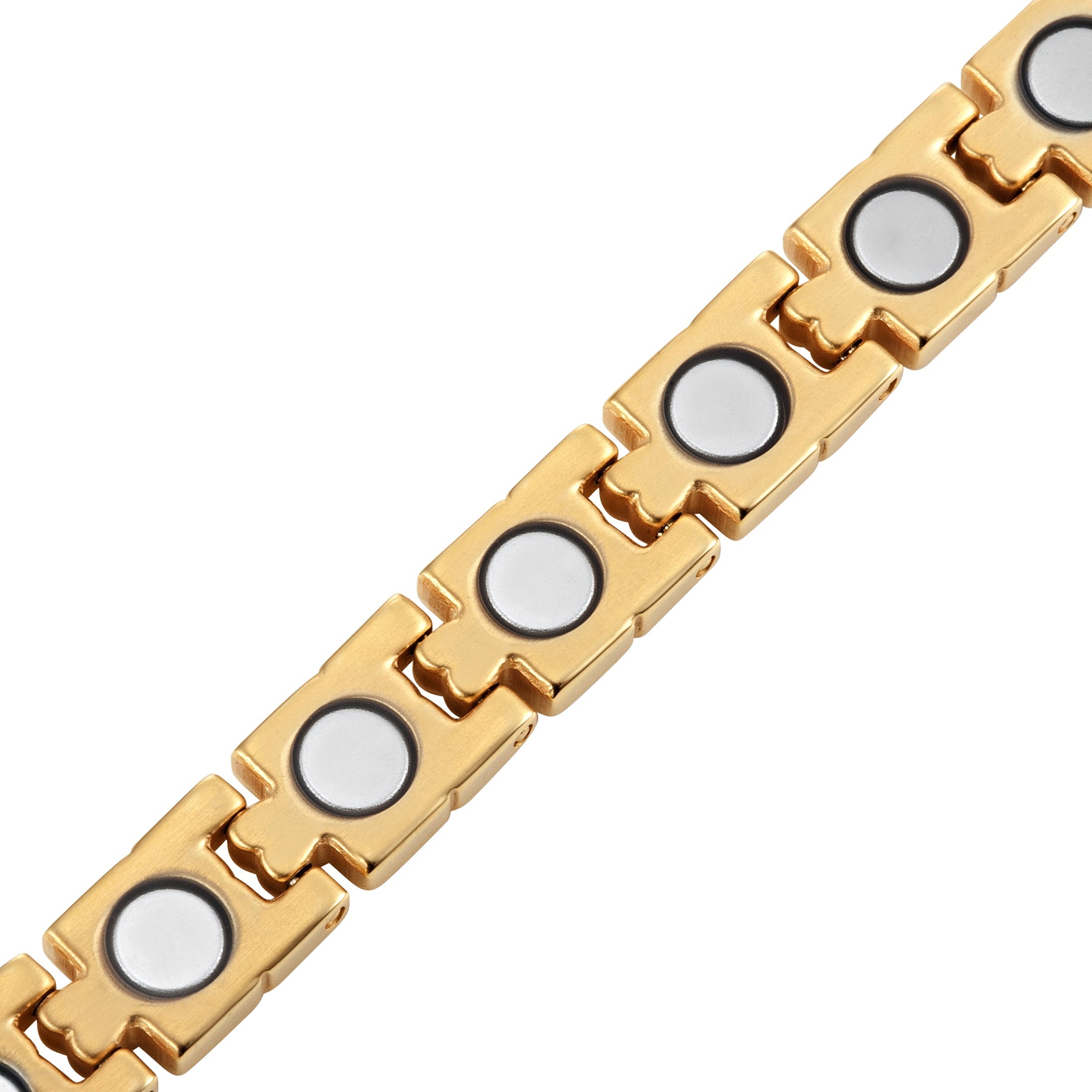 Ladies Magnetic Bracelet, Gold Tone Size Adjustable By Willis Judd