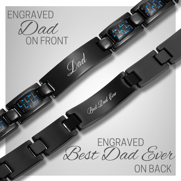 Mens Best Dad Ever Bracelet Christmas Gifts For Dad