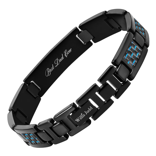 Mens Best Dad Ever Bracelet Christmas Gifts For Dad