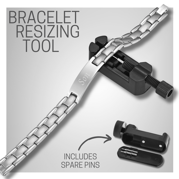 To My Son From mum Dad Son Bracelet Silver Titanium