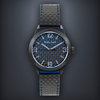 Black PVD with Blue Carbon Fiber